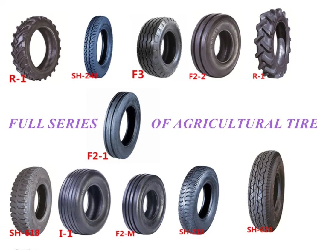 F2-1 High Quality Agricultural Tyre Tractor Natural Rubber Tires (6.50-20, 6.50-16)