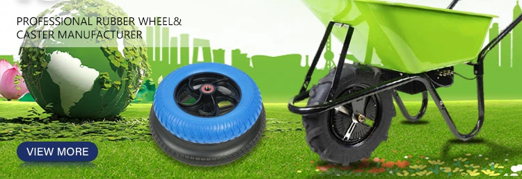 Heavy Duty 8 Inch Small PU Foam Wheel Barrow Wheel for Hand Trolley, Garden Cart