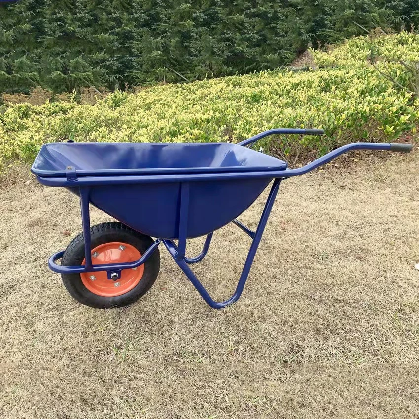 Hot Sell Wood Handle Steel Tray Wheel Barrow