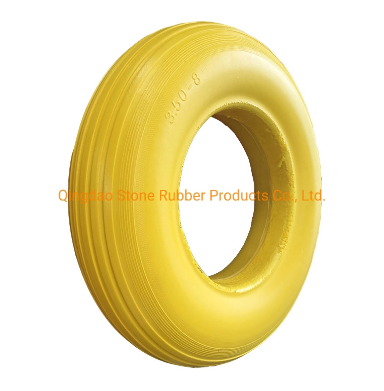 3.50-8 PU Foam Wheel with Hollow Axle Wheelbarrow Wheel