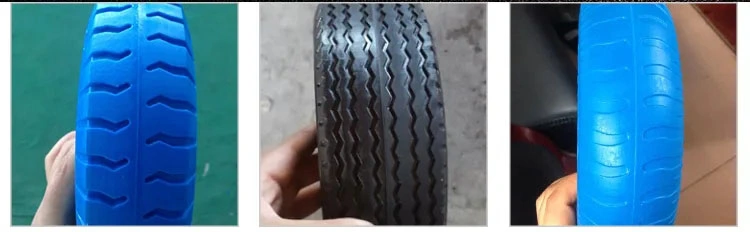High Quality Flat Free Turf Tire Tread Pattern 13&quot; 13 Inch 5.00-6 Solid PU Foam Wheels