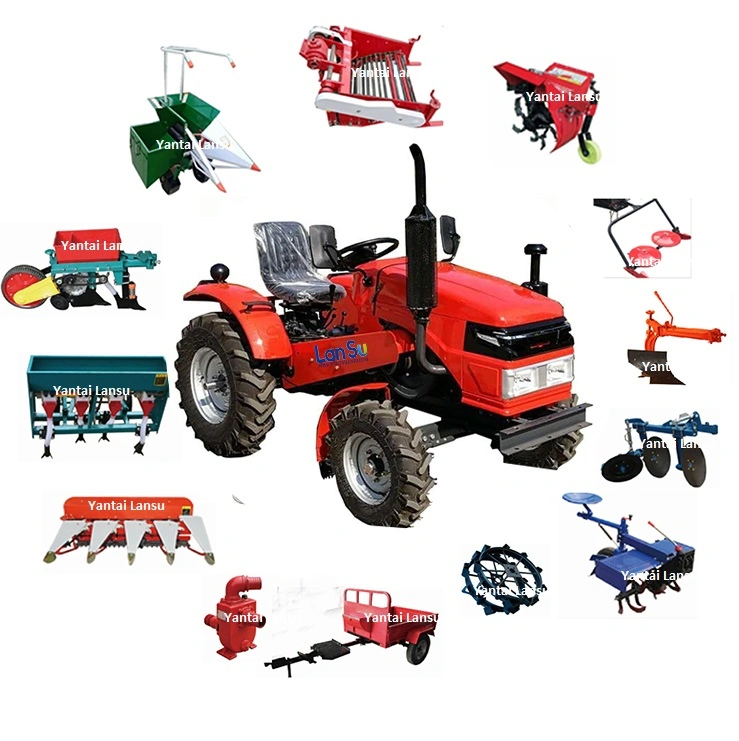 China Micro Mini Tractor Small 4X4 Wheel Tractor 10-300 HP Farm Tractors Agricultural Tractor