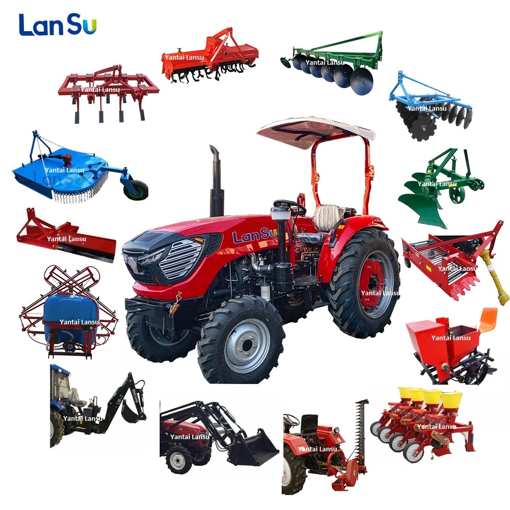 China Micro Mini Tractor Small 4X4 Wheel Tractor 10-300 HP Farm Tractors Agricultural Tractor