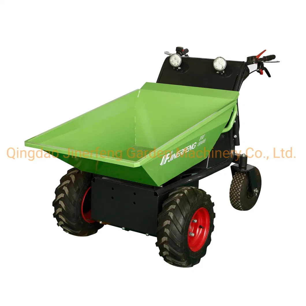 Electric Wheel with Hydraulic Tipping 500kgs Heavy Loading Mini Power Barrow