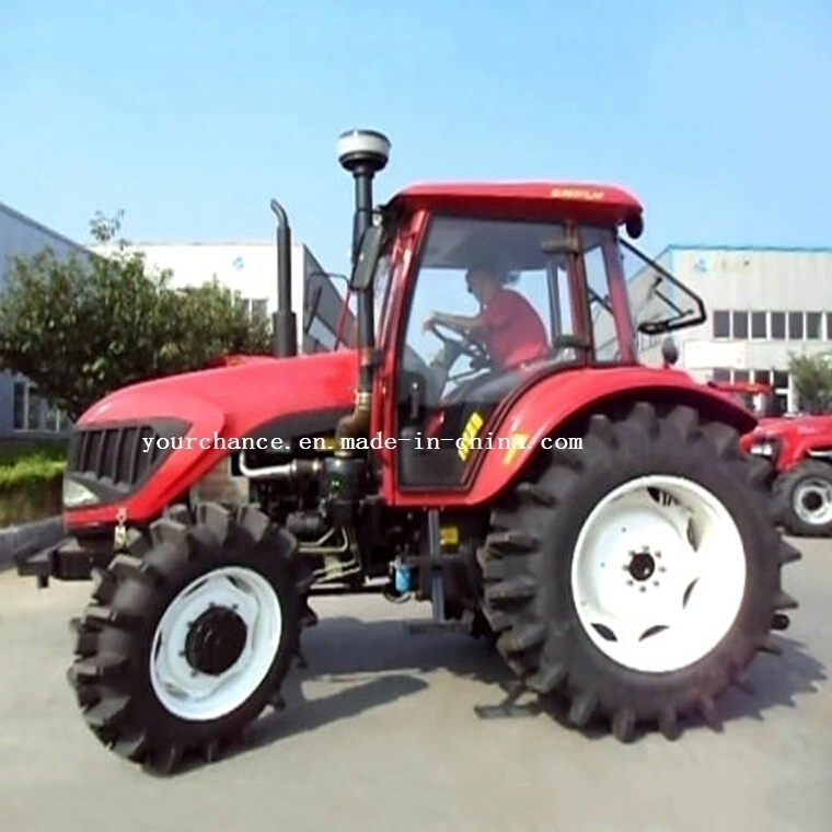 Hot Sale Dq904 90HP 4WD Agricultural Wheel Farm Tractor with Paddy Tire for Paddy Field Farming Work