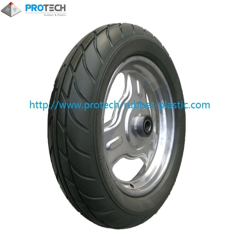 Customized Solid Polyurathane Flat Free /PU Foam Wheel Rubber Wheel