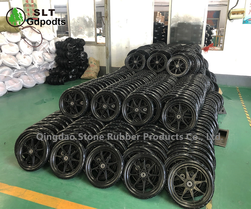 16&prime; Bicycle Trailer Wheels Flat Free Spoke Wheels for Tool Cart 16X2.125