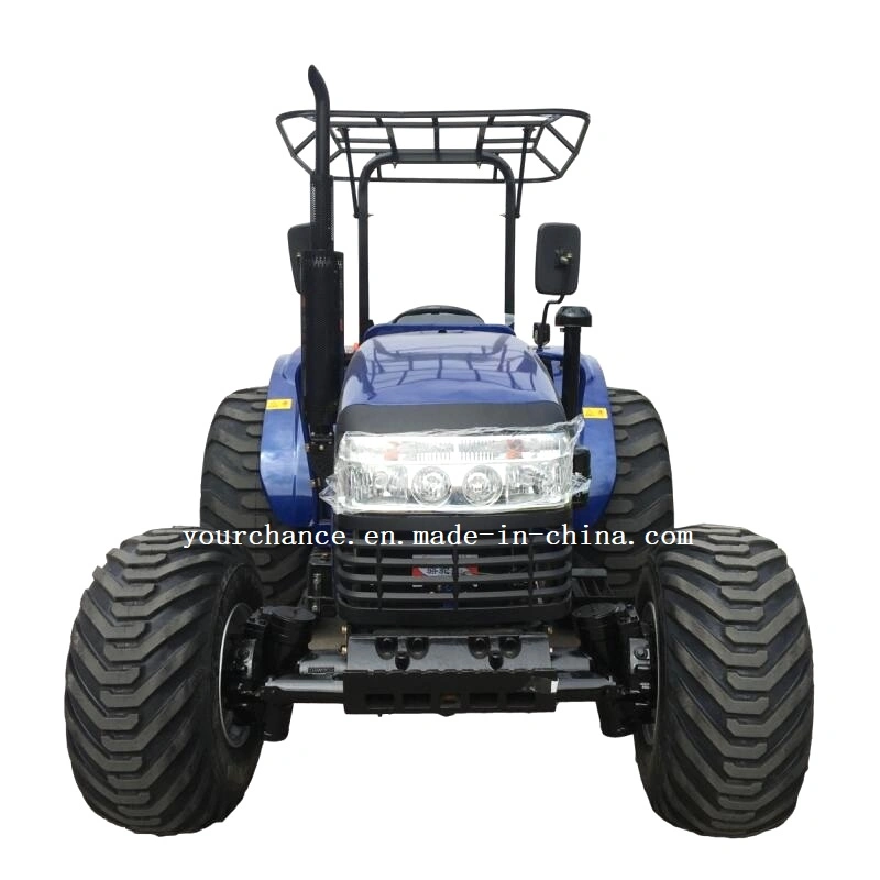 Hot Selling Dq554 55HP 4X4 4WD Agricultural Wheel Farm Tractor with Wide Industrial Tyres Fit for Working on Beaches and Other Softer Surfaces