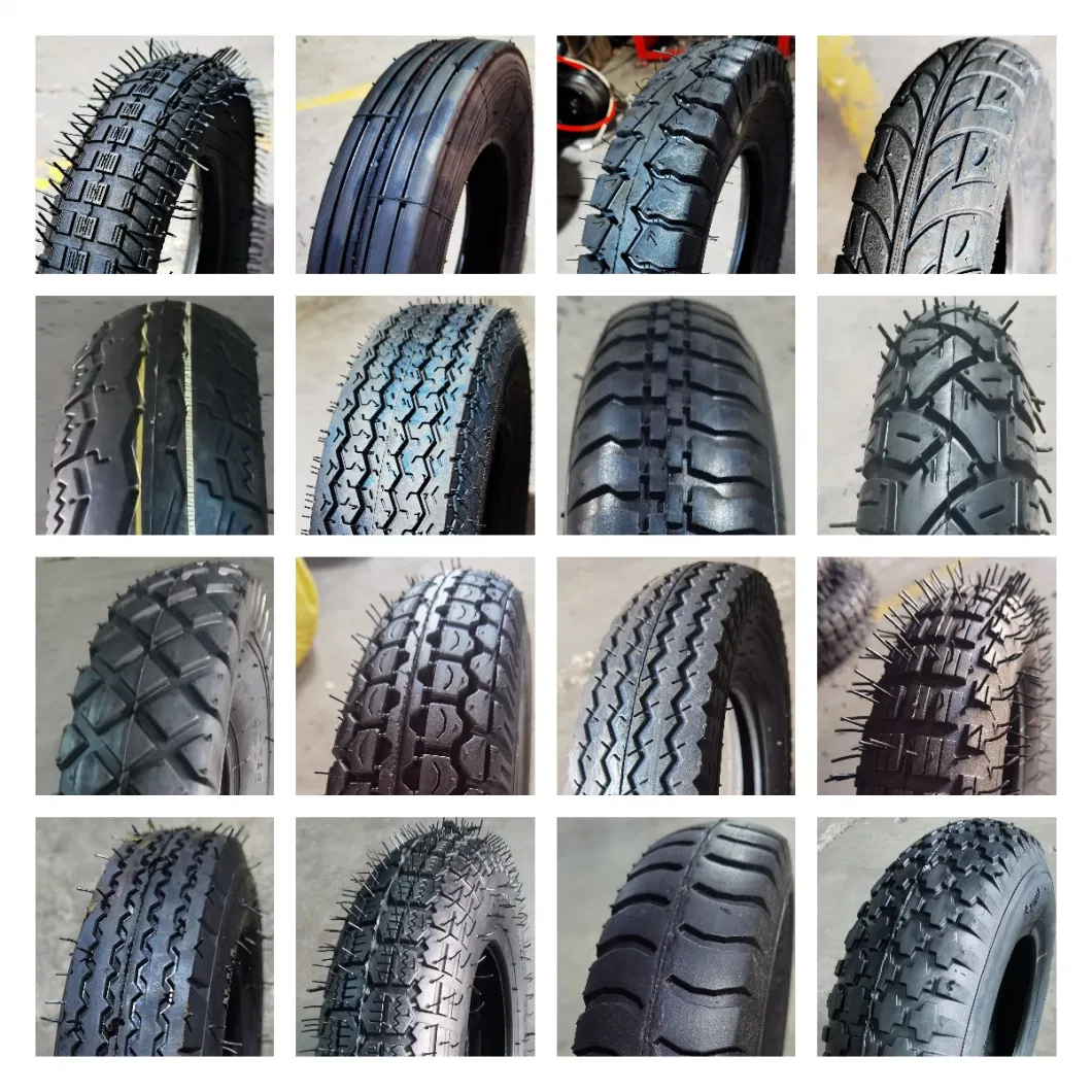 High Quality Rubber Tire with Ribbed Pattern for Wheelbarrow