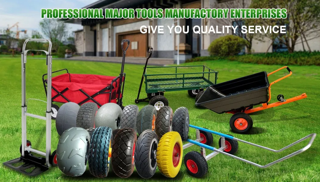 16X400-8 Wheelbarrow Tricycle Motorcycle Farm Cart Rims Alloy Excavator Skateboard Tire Pneumatic Rubber Wheel