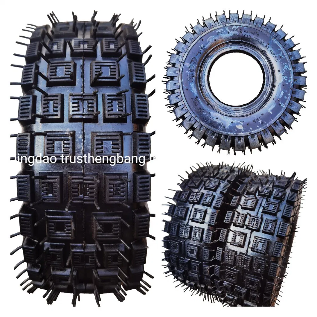 High Quanity Wheelbarrow Tires and Tubes 4.10/3.50-4 for Pneumatic Wheel with 4.10/3.50-4 Steel Rim, Tire and Tube
