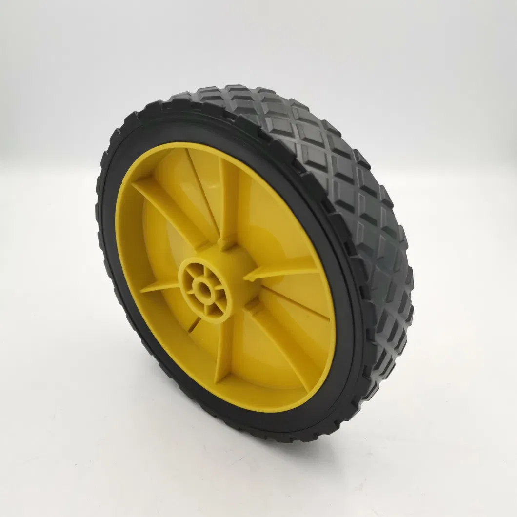 Plastic Products PVC Roller Lawn Mower Wheel Barrow Tyre