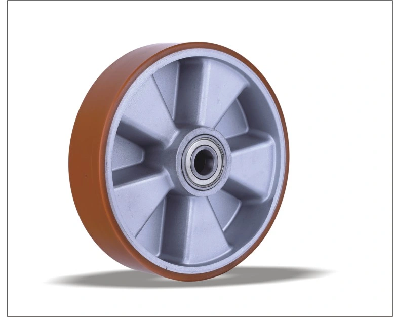 PU Wheels with Aluminum Centre Hard Wheel Castor Wheel Customized Style Ball Bearing