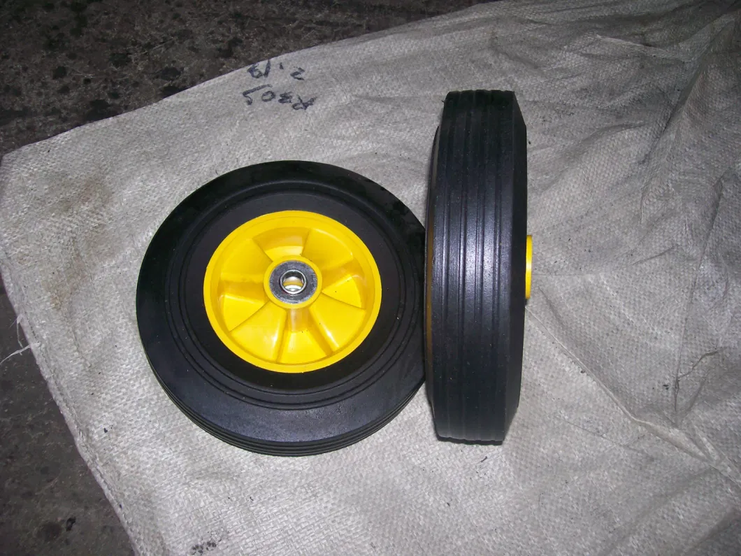 Chinese Wholesale Good Quality Low Price Rubber Powder Solid Rubber Wheels for Wheelbarrow (10X2.5&prime;)