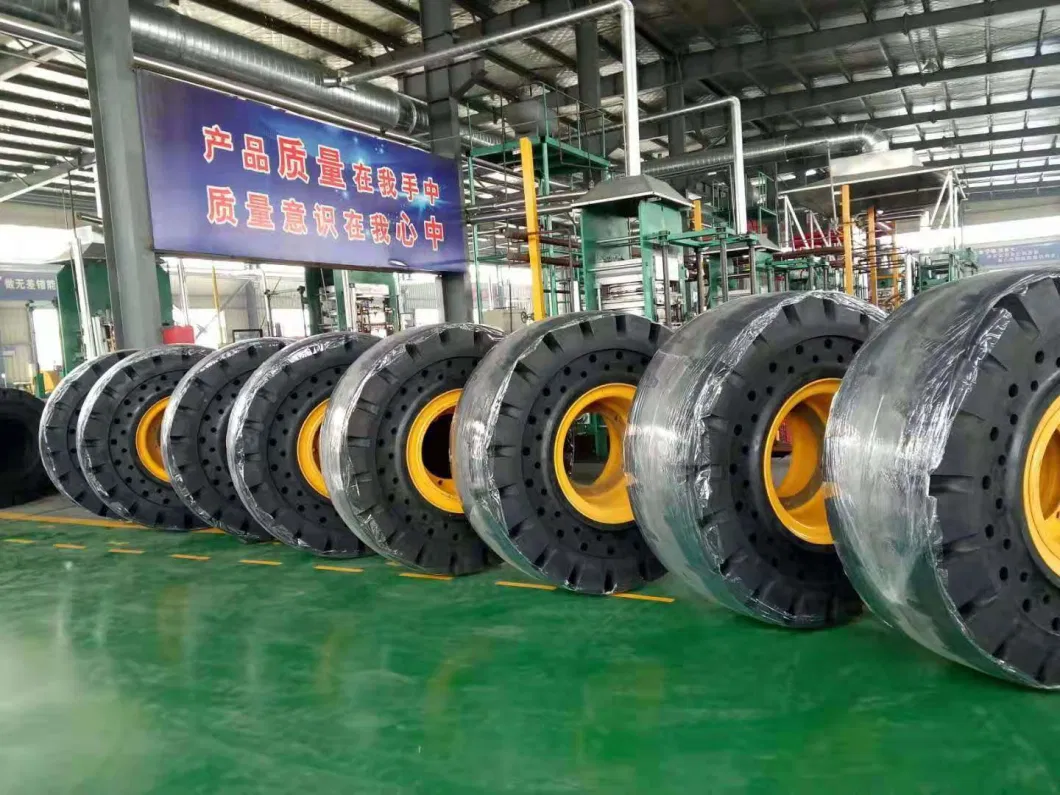 Forklift Trailer Solid Tire Pneumatic Forklift Tyre 400-8, 500-8, 600-9, 650-10, 700-9, 18*7-8, 28*9-15 Solid Rubber Tyre