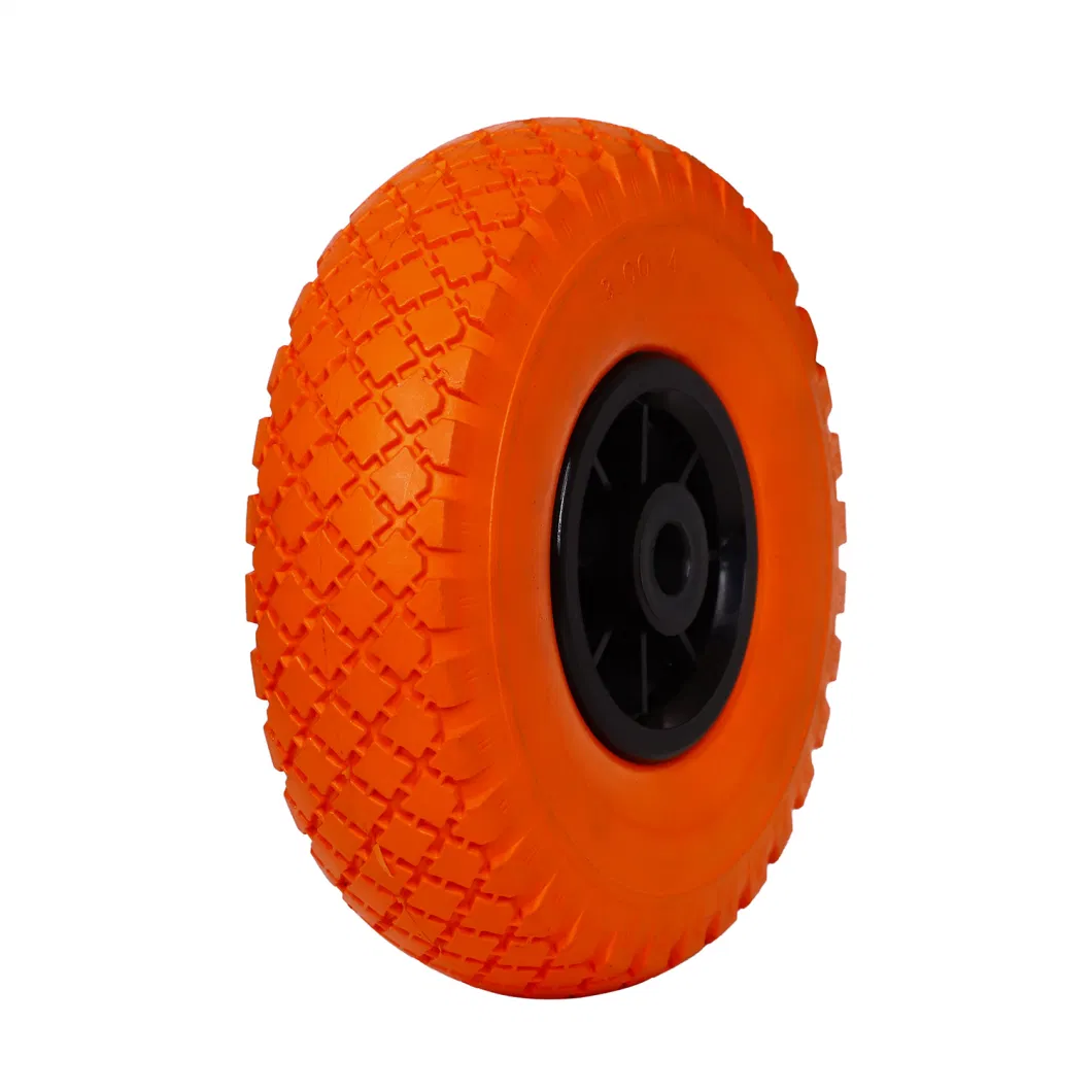 Solid Puncture Proof Flat Free PU Polyurethane Foam Tire Wheel