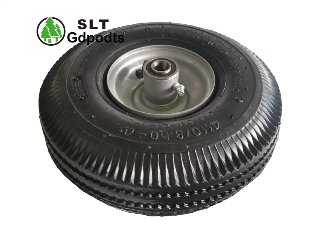 10 Inch 3.50-4 Rubber Wheel for Hand Trolley