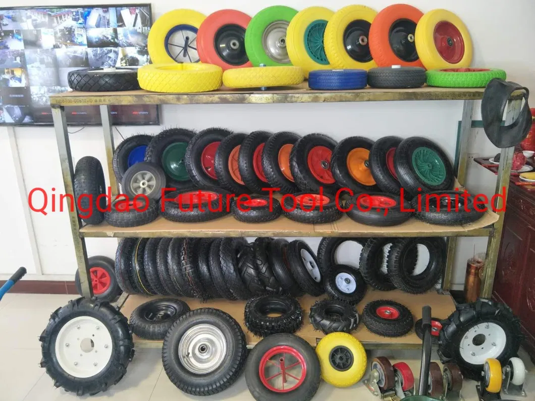 PU Flat Free Wheel with High Quality for Wheel Barrow Use