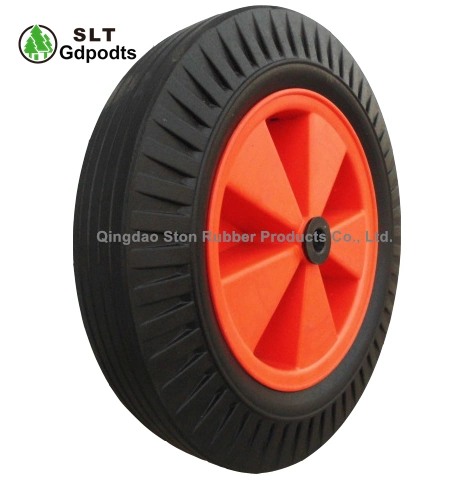 16 Inch Flat Free Tire for Wheel Barrow Solid Rubber