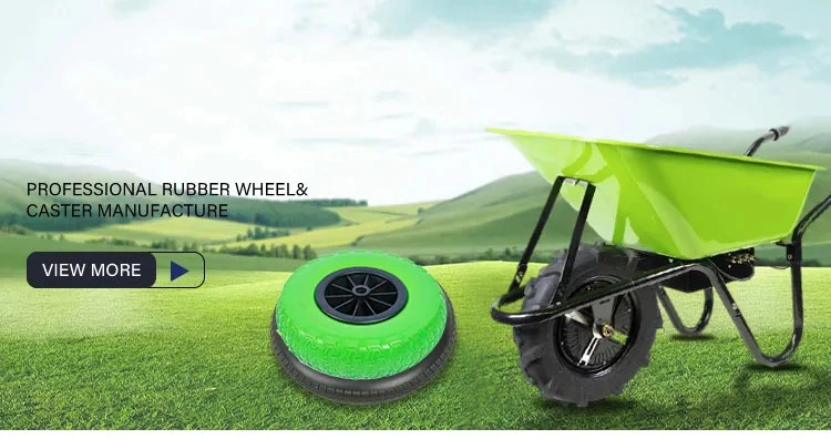High Quality Large Wheel 4.00-8 Flat Free Poland Market Wheelbarrow Trolley PU Foam Wheel Made in China