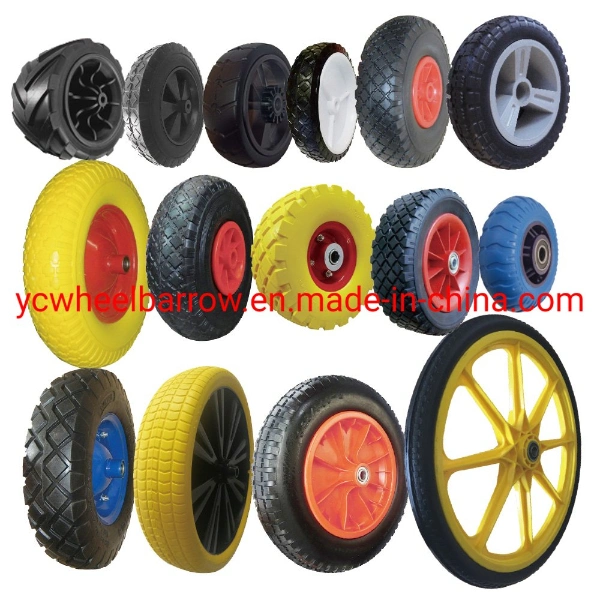 4.80/4.00-8 Wheelbarrow Pneumatic Rubber Tire/ 4.00-8 Wheel Barrow Wheel with Plastic Rim
