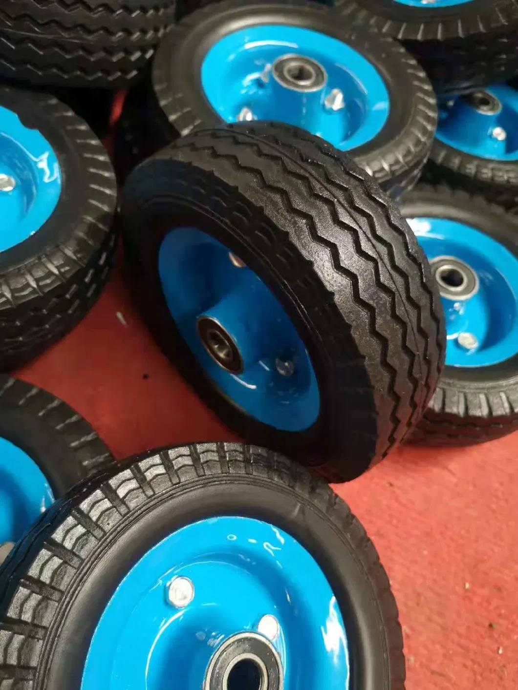 410/350-4 PU Foam Flat Free Wheel