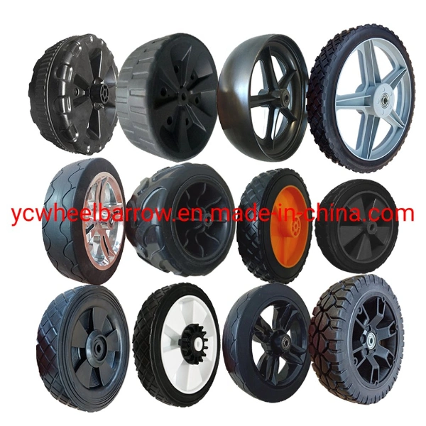 4.80/4.00-8 Wheelbarrow Pneumatic Rubber Tire/ 4.00-8 Wheel Barrow Wheel with Plastic Rim