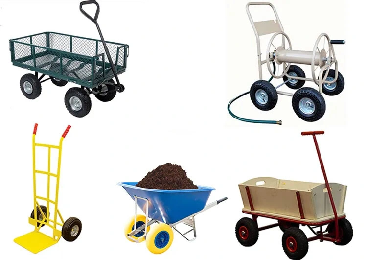 8 Inch Wheelbarrow Pneumatic Rubber Tyre 4.80 / 4.00-8 Cart Hand Trolley Wheel