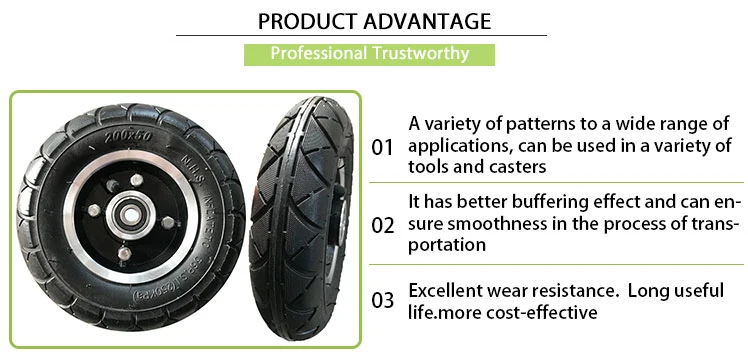 200X50 Wheels Tires &amp; Accessories Pneumatic Rubber Tool Cart Wheel