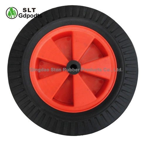 16 Inch Flat Free Tire for Wheel Barrow Solid Rubber