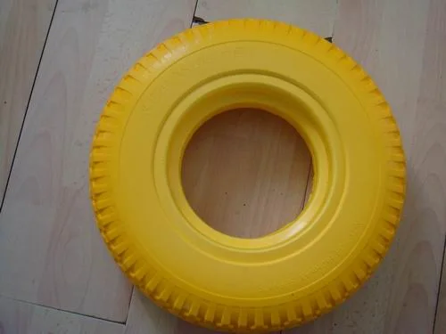 4.80/4.00-8 PU Wheel Plastic Rim Wheelbarrow PU Wheel, Flat Free Tire