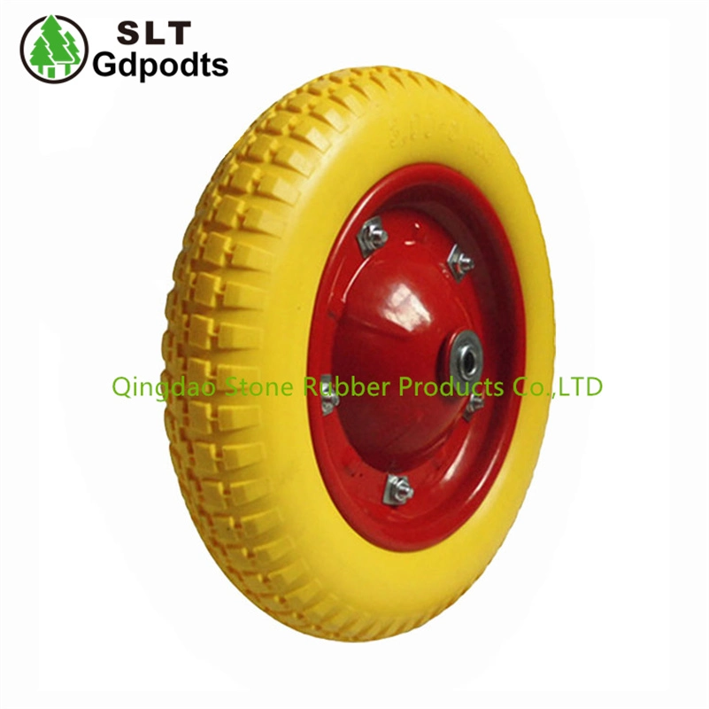 13 Inch Wheelbarrow PU Foamed Wheel for Wholesale