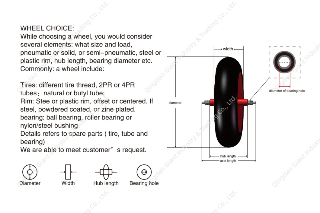 12 Inch Inflatable Rubber Tyre Pneumatic Wheels Kids Go Buggy Wheel Go Kart Wheels and Tires