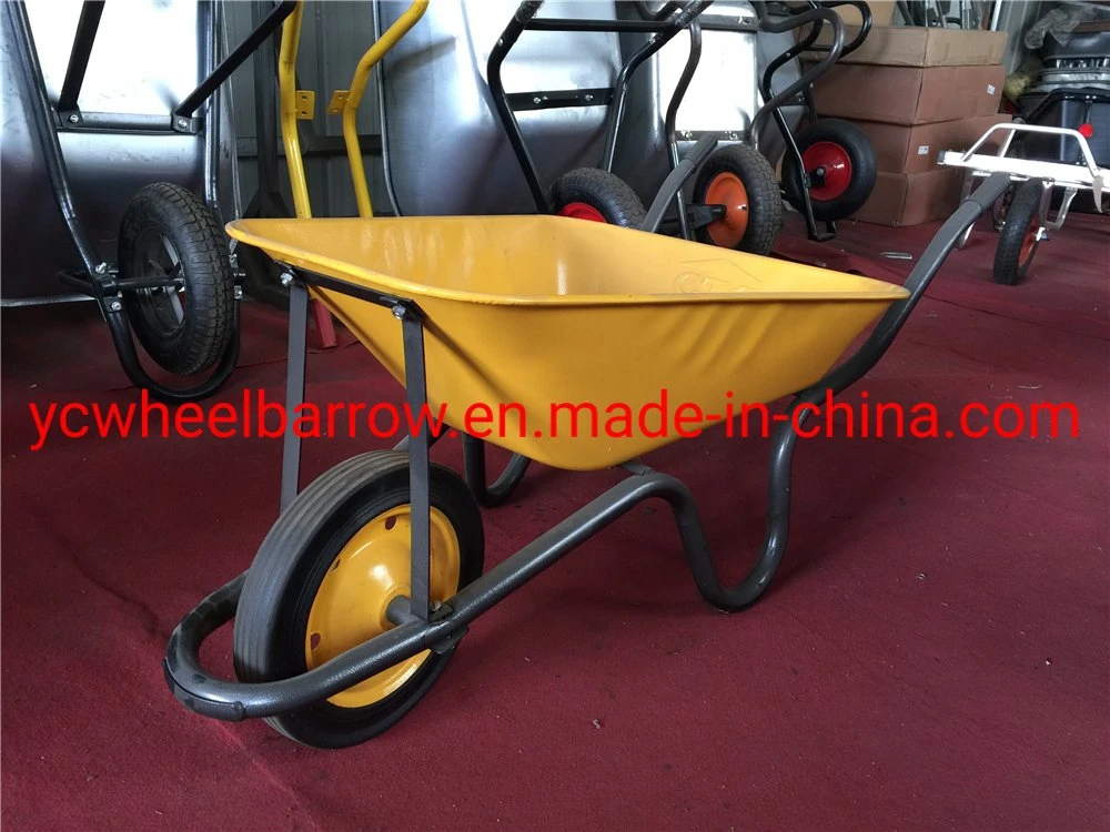 Africa Wheelbarrow Wb6400 with Rubber Wheel Heavy Duty Brouette