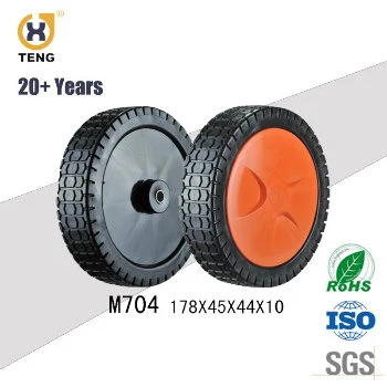 Durable 7 Inch PU Mower Drive Wheel