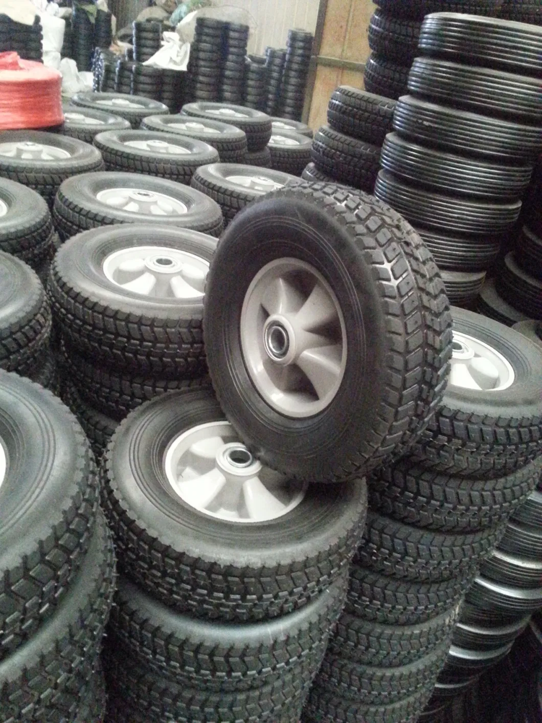 10X3.3 Inch Semi Pneumatic Rubber Wheel