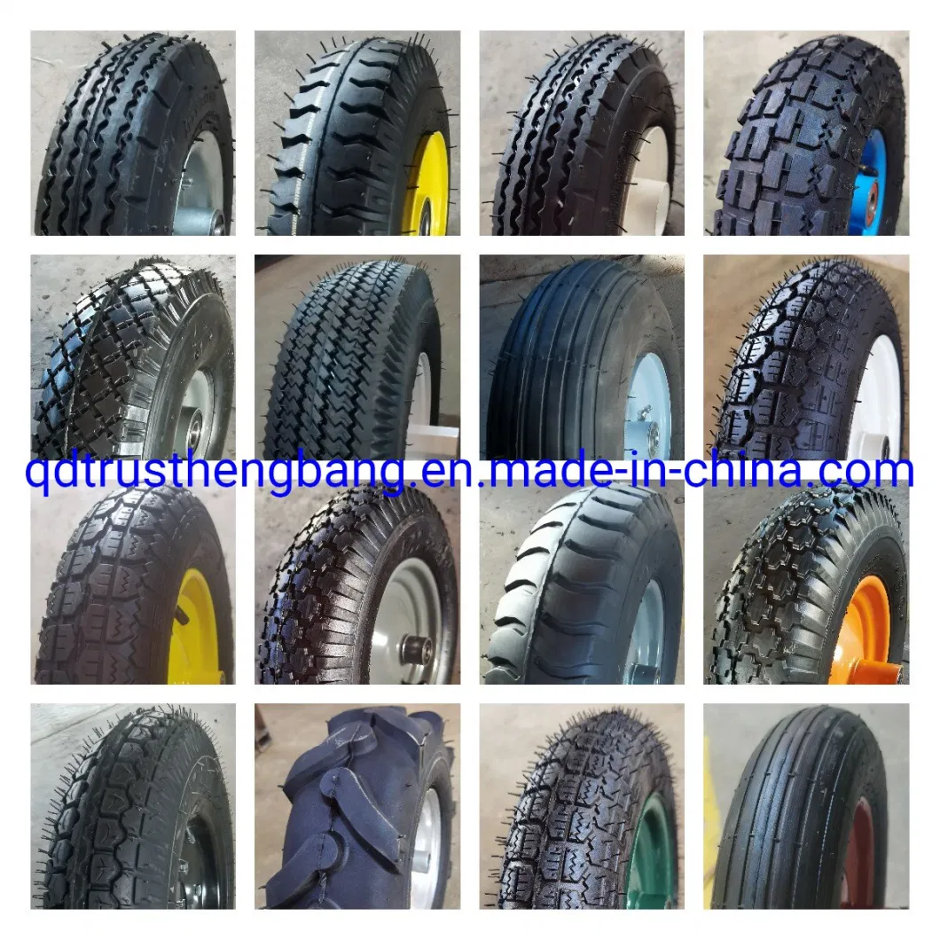 Agricultural 4.00-10 4pr Rib Tyre with Metal Wheel, Farm Front Wheel Tyre