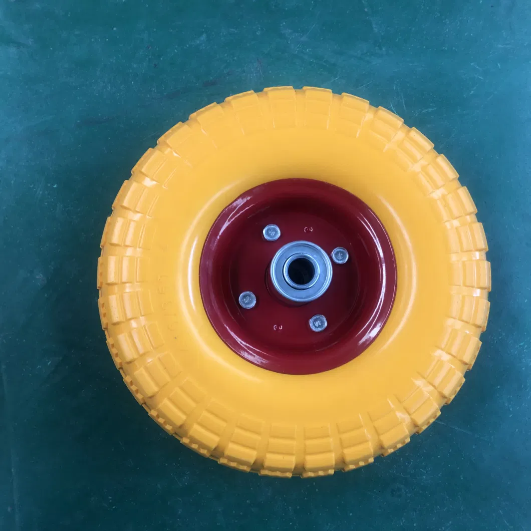 10 Inch PU Foam Wheel 3.50-4 Flat Free PU Wheel