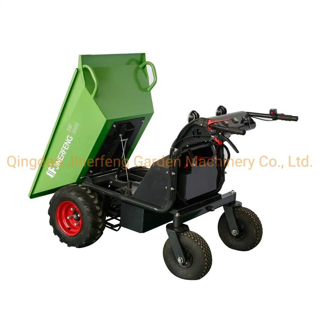 Electric Wheel with Hydraulic Tipping 500kgs Heavy Loading Mini Power Barrow