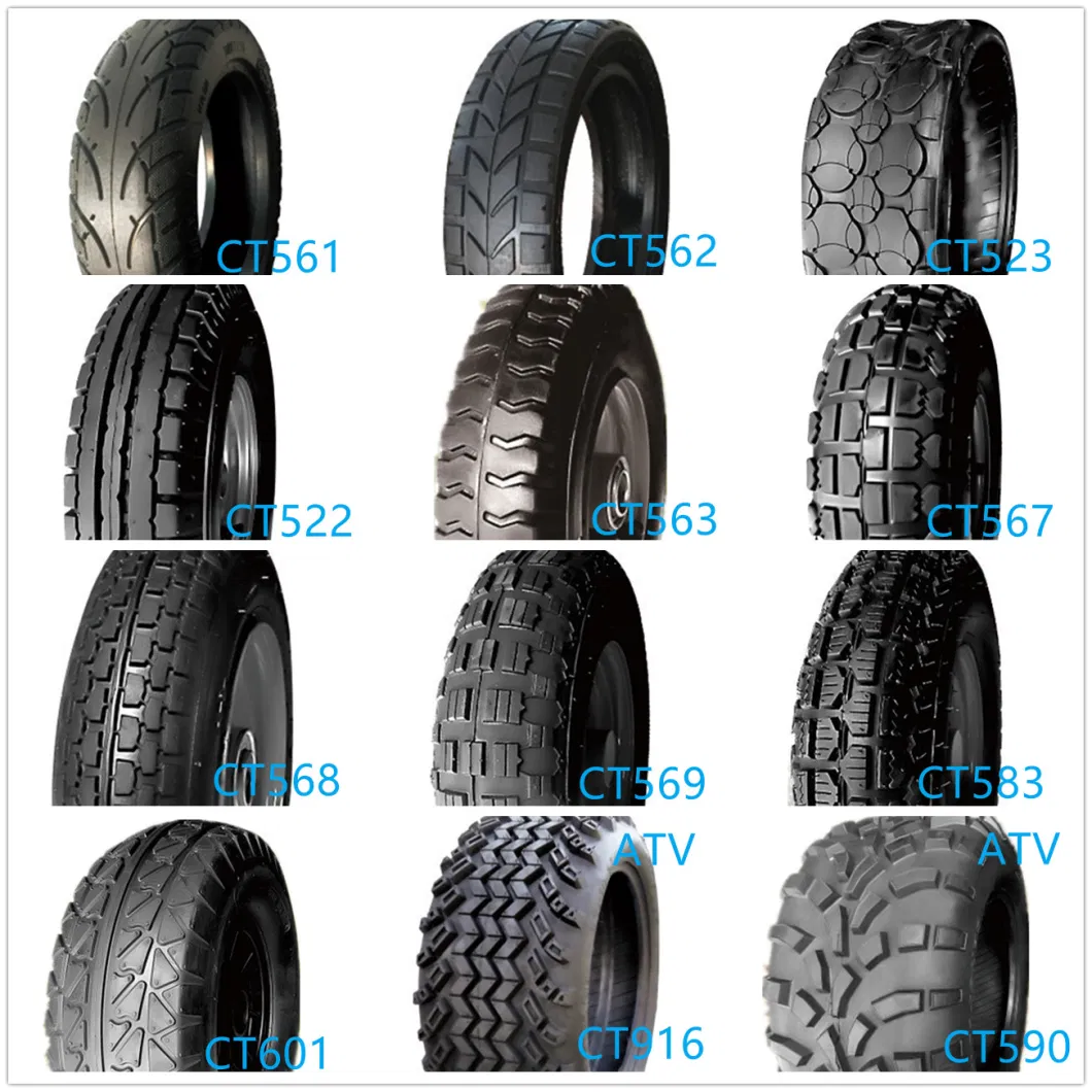 OEM China Manufacturer4.10/3.50-4 3.00-4 4.80/4.00-4 Customized Pattern CT573 Wheelbarrow Hand Truck Tyre /Tire