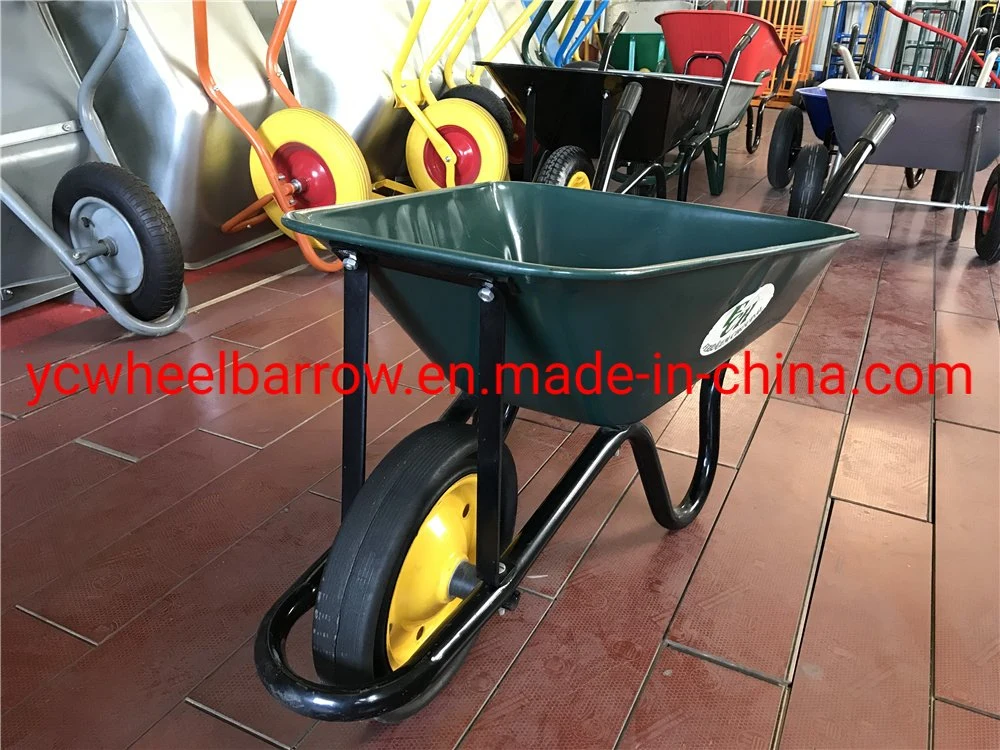 Africa Wheelbarrow Wb6400 with Rubber Wheel Heavy Duty Brouette