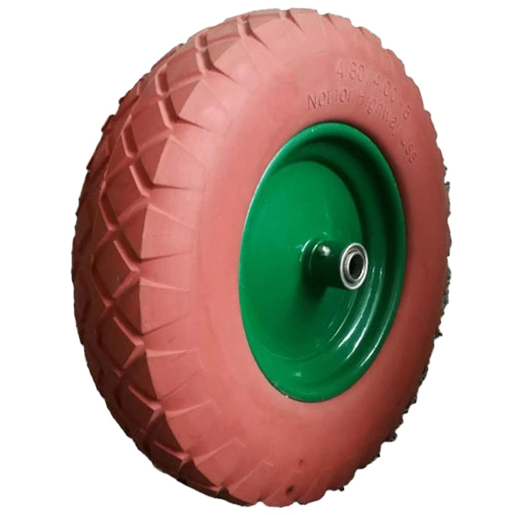 Orange PU Foam Wheel 4.80/4.00-8 for Wheelbarrow