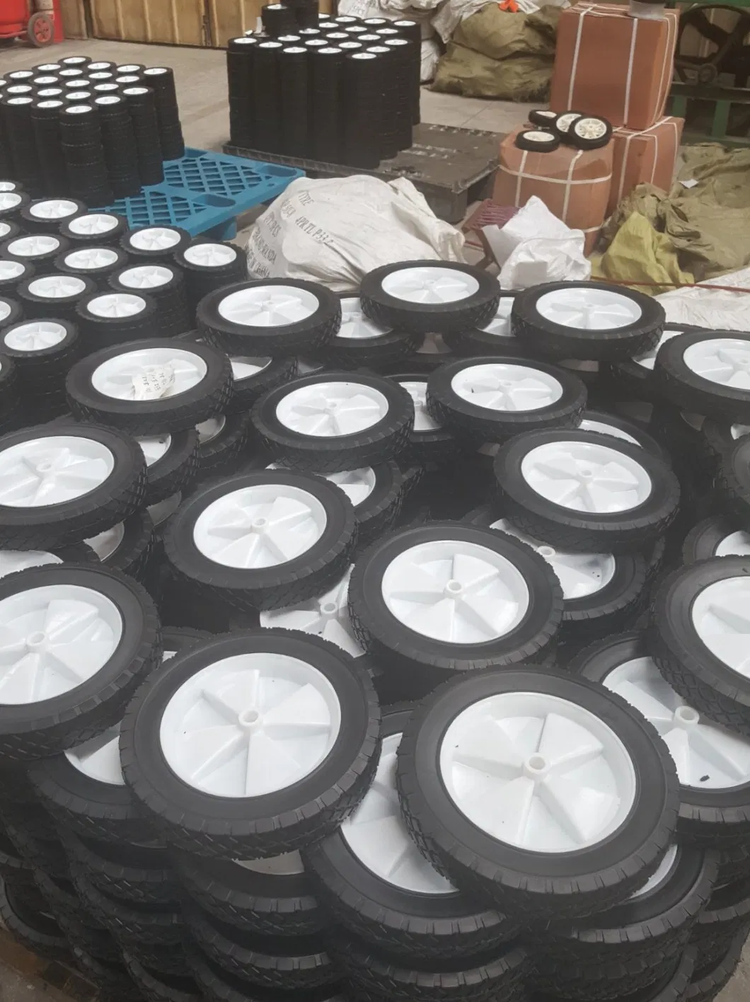 10X3.3 Inch Semi Pneumatic Rubber Wheel