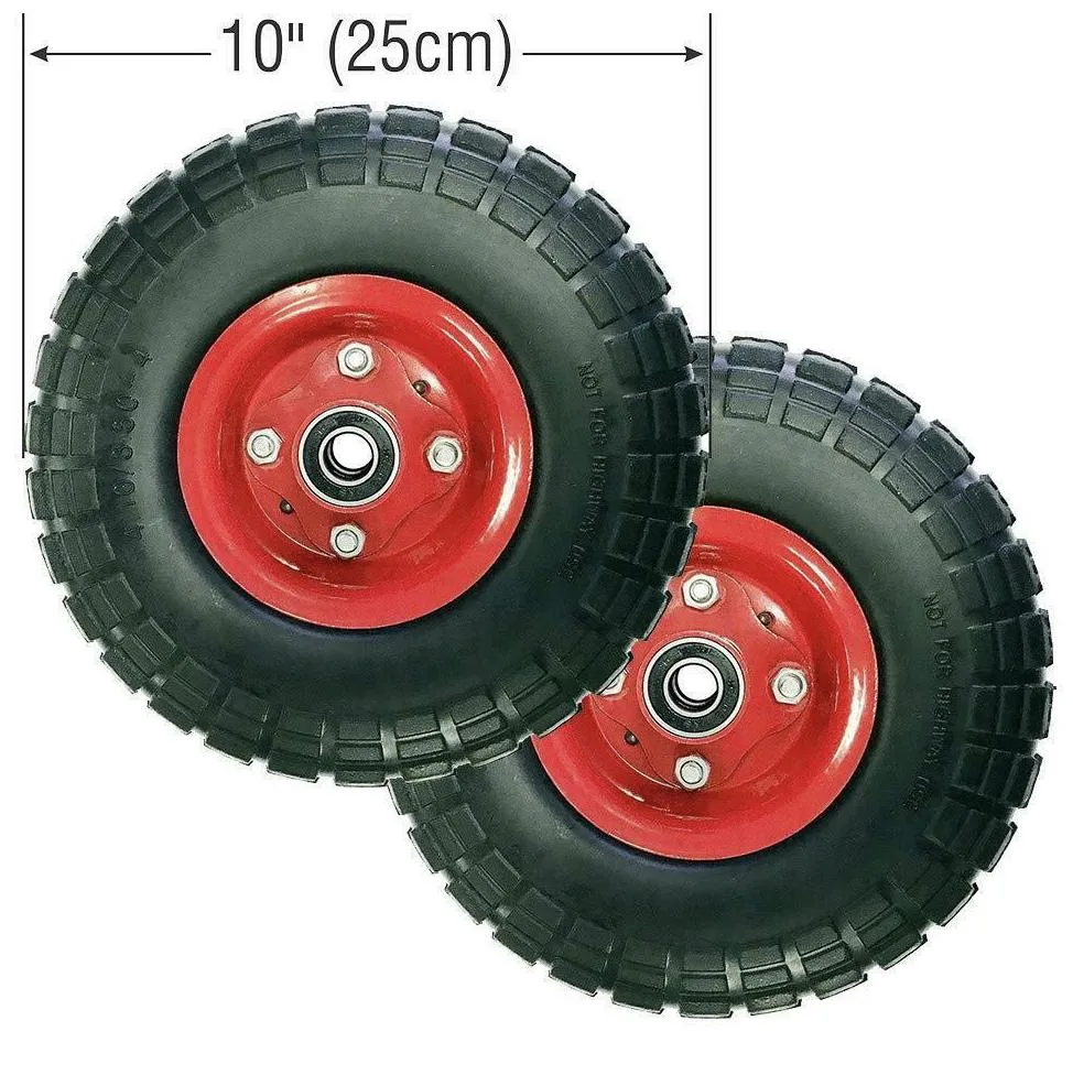 10 Inch 3.00-4 3.50-4 Wagon Wheel Pneumatic Rubber Trolley Tire