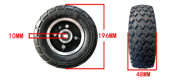 Kenda Innova 250-4 250-6 150X30 200X50 Good Quality Rubber Tire and Tube Pneumatic Wheels Fo