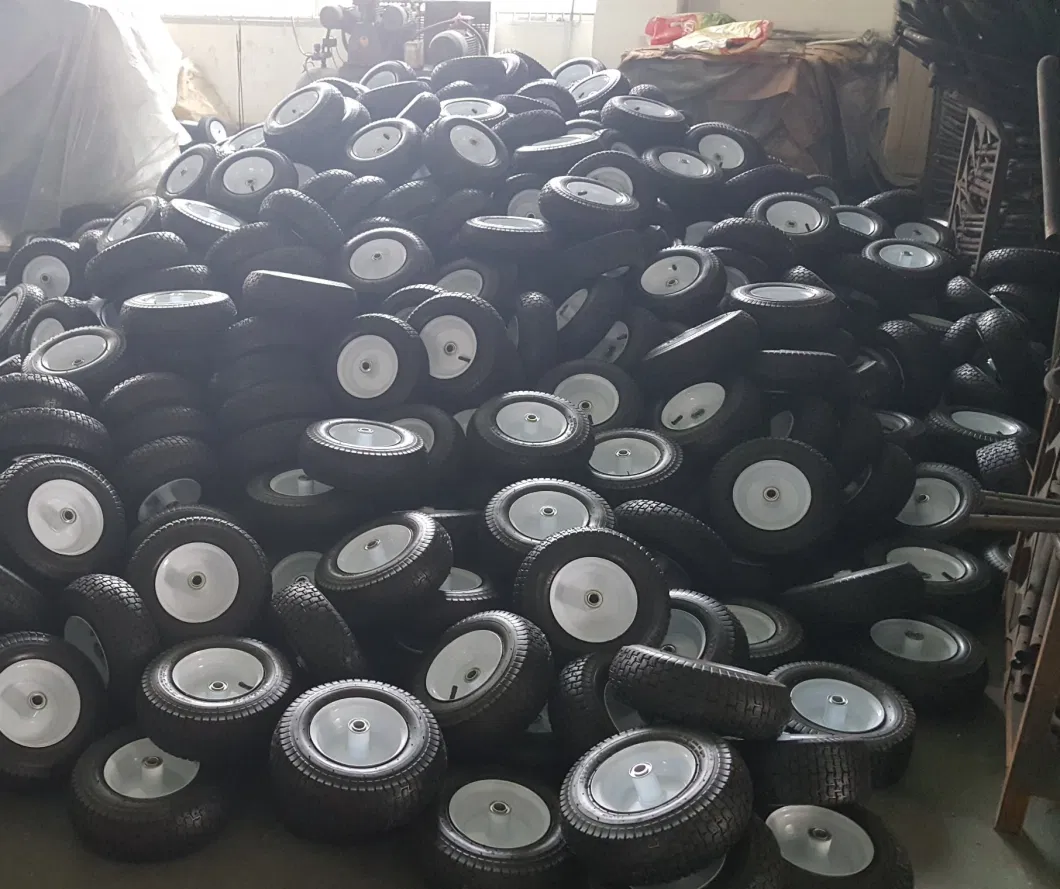 10X3.3 Inch Semi Pneumatic Rubber Wheel