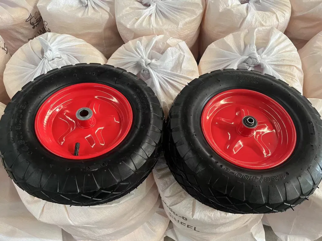 Heavy Duty Pneumatic Rubber Wheels Used for Wheelbarrow Garden Dump Cart 3.50-8 4.00-8