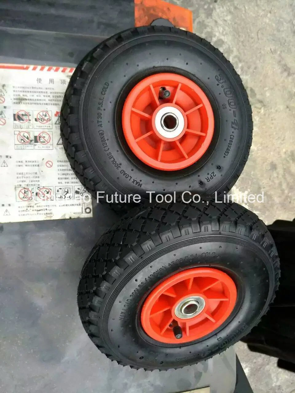 10 Inch/350-4 Wheel, Hand Trolley Wheel, Tool Cart Wheel