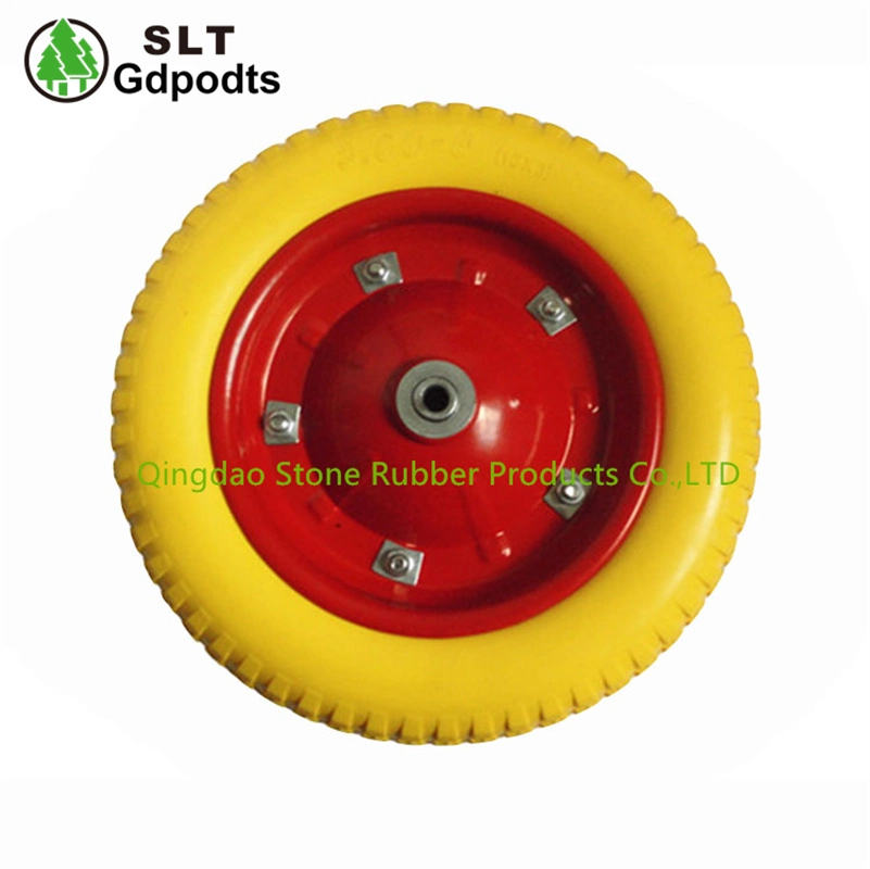 13 Inch Wheelbarrow PU Foamed Wheel for Wholesale