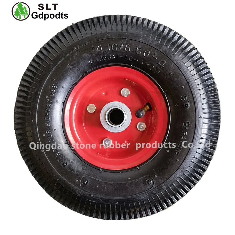 Rubber Inflatable Wheel 4.10/8.50-4 for Wheelbarrow Pneumatic Wheel